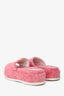 Gucci Pink Terrycloth GG Supreme Platform Slides Size 37.5