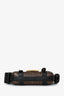 Fendi 2020 Brown Zucca Coated Canvas Mini Cage Baguette Bag with Shoulder Strap/Chain