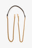 Fendi 2020 Brown Zucca Coated Canvas Mini Cage Baguette Bag with Shoulder Strap/Chain