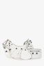 Balenciaga White Crankled Leather Le Cagole XS Crossbody