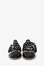 Miu Miu Black PVC Leather Buckle Mary Jane Flats Size 37.5