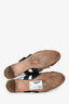 Miu Miu Black PVC Leather Buckle Mary Jane Flats Size 37.5
