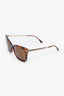 Jimmy Choo Tortoise Round Frame Sunglasses