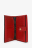 Louis Vuitton Brown/Red Monogram 'Pallas' Compact Wallet