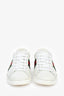 Gucci White Leather Web Bee Ace Sneakers Size 41