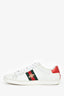 Gucci White Leather Web Bee Ace Sneakers Size 41