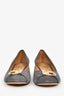 Salvatore Ferragamo Grey Suede Fiamma Pumps Size 11