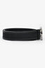 Gucci Black Leather/Canvas GG Marmont Thick Belt Size 90/36
