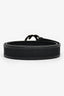 Gucci Black Leather/Canvas GG Marmont Thick Belt Size 90/36