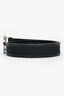 Gucci Black Leather/Canvas GG Marmont Thick Belt Size 90/36