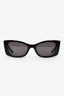 Saint Laurent Black Acrylic Logo Cat Eye Sunglasses