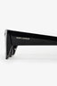 Saint Laurent Black Acrylic Logo Cat Eye Sunglasses