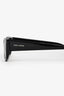 Saint Laurent Black Acrylic Logo Cat Eye Sunglasses