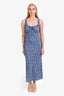 Reformation Blue Floral Print Sleeveless Maxi Dress Size 6