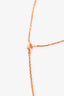 Hermès Black/Rose Gold Plated 'Mini H Pop' Pendant Necklace