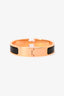 Hermès Black/Rose Gold Plated 'Clic Clac' Bracelet