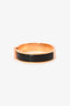 Hermès Black/Rose Gold Plated 'Clic Clac' Bracelet