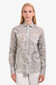Etro Pale Blue Paisley Button-Up Size 39