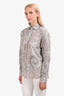 Etro Pale Blue Paisley Button-Up Size 39