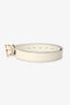 Gucci White Leather Blondie Belt Size 70/28