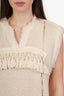 Isabel Marant Cream Knit Fringe Vest Size 38