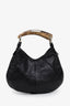 Saint Laurent Black Leather Mini Mombasa Top Handle Bag