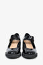 Christian Dior Black Patent Leather 'D-Doll' Block Heels Size 36.5