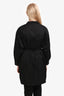 Hermès Black Cotton Drawstring Long Sleeve Shirt Dress Size 42