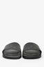 Louis Vuitton Black/Grey Monogram Rubber Slides Size 41 Mens