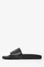 Louis Vuitton Black/Grey Monogram Rubber Slides Size 41 Mens