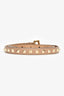 Valentino Beige Leather Rockstud Thin Belt Size 80