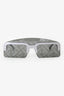 Fendi Black/Silver Tone Metal Monogram Lens Sunglasses