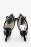 Salvatore Ferragamo Black Studded Bow Detail Heels Size 6