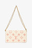Louis Vuitton Cream/Pink Monogram Empreinte Leather Pochette Félicie