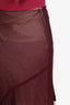 Louis Vuitton Purple Chiffon Flared Midi Skirt Size 36