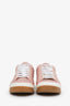 Burberry Pink Leather Printed Sneakers Size 36.5
