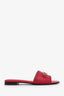 Salvatore Ferragamo Red Leather Sandals Size 6.5