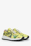 Prada Yellow Nylon Printed Sneakers Size 37