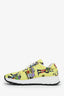 Prada Yellow Nylon Printed Sneakers Size 37