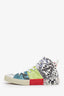 Maison Margiela Colour Block Canvas High Top Sneakers Size 37