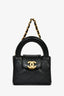 Pre-Loved Chanel™ Black 2022+ Lambskin Quilted CC Kelly Bag Charm