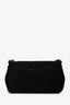 Pre-Loved Chanel™ 2019/20 Black Quilted Velvet Crystal Pearl Crush Mini Rectangle Flap Bag