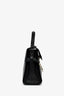 Delvaux Black Leather 'Tempete' MM Top Handle