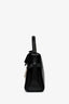 Delvaux Black Leather 'Tempete' MM Top Handle