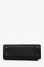 Delvaux Black Leather 'Tempete' MM Top Handle