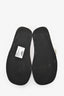 The Row White/Black Suede/Leather Ginza Platformed Flip Flop Size 40