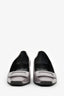 Roger Vivier Grey Leather Square Toe Pumps Size 9