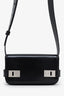 Salvatore Ferragamo Black Patent Leather Clasp Shoulder Bag