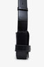 Salvatore Ferragamo Black Patent Leather Clasp Shoulder Bag