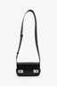 Salvatore Ferragamo Black Patent Leather Clasp Shoulder Bag